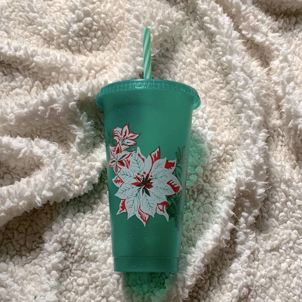 Festive winter Starbucks bottle